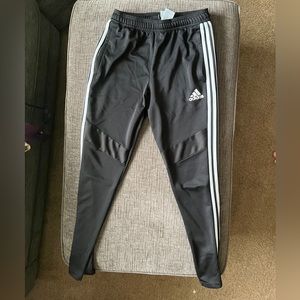 Adidas black & white slim-fit track pants, size M (Men’s)